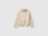 Benetton Creamy White Girls Fringed Jumper in a Wool Blend SKU: 1OEPC200U_901 Image 01