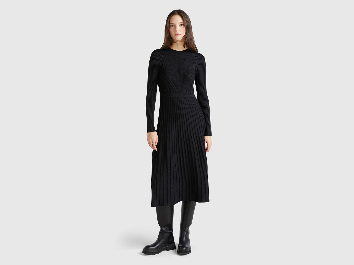 Buy Knit Dress with Lurex | Benetton Kuwait Buy Knit Dress with Lurex | Benetton Kuwait