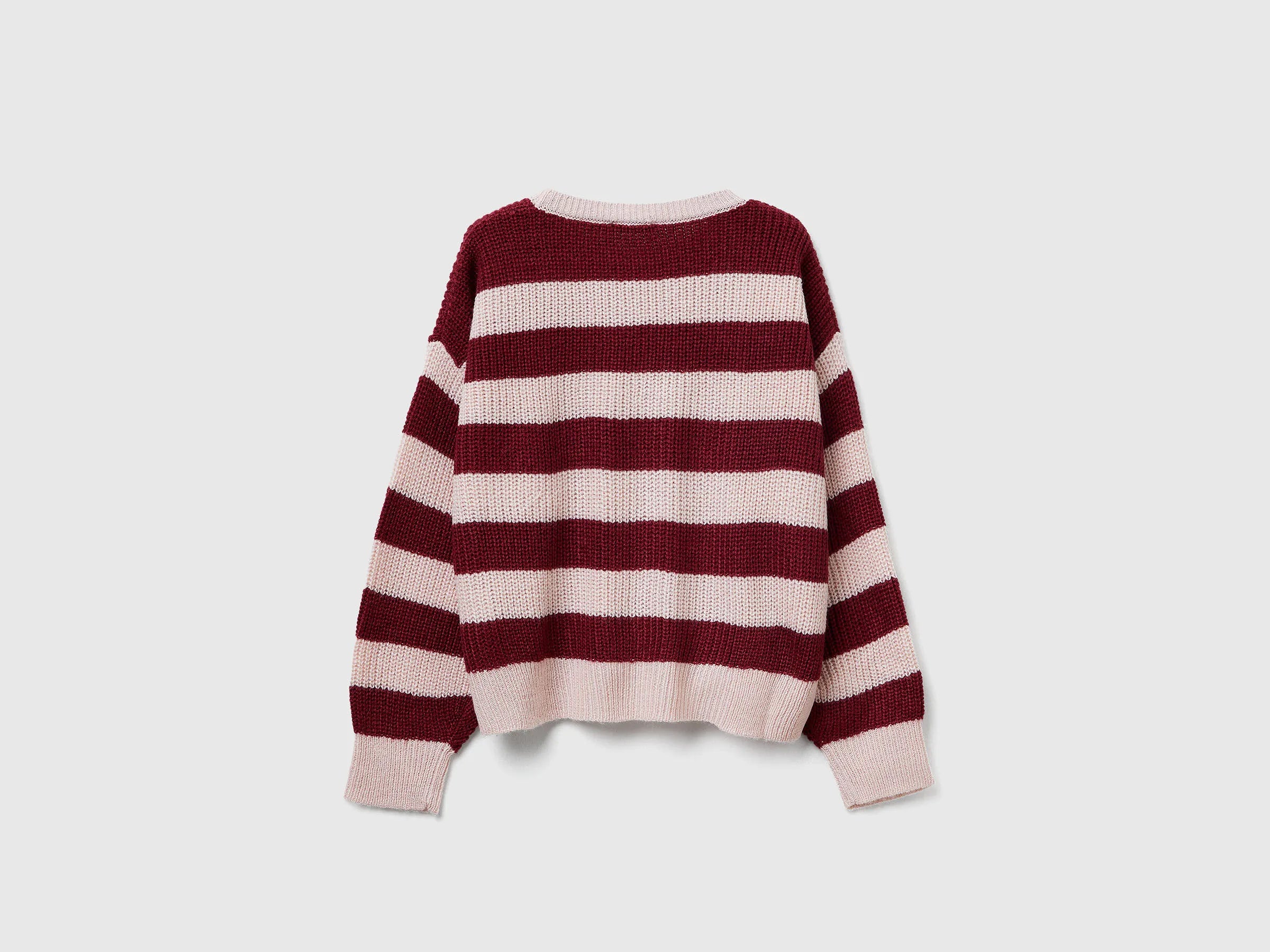 Benetton_Soft Pink_Striped Sweater_1Z8SQ108X_12U_02