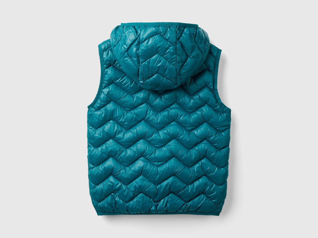 Padded Vest in 3D Wadding with Hood_21INCJ00Q_28Y_02