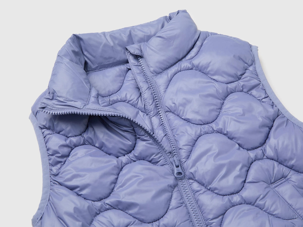 Benetton Violet Girls Padded Sleeveless Jacket SKU: 21INCJ01A_19J Image 04