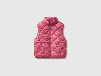 Benetton Fuchsia Girls Padded Sleeveless Jacket SKU: 21INCJ01A_2J4 Image 01