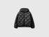 Benetton Black Girls Padded Jacket with Hood SKU: 21INCN07F_100 Image 01