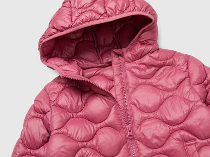 Benetton Fuchsia Girls Padded Jacket with Hood SKU: 21INGN04M_2J4 Image 03