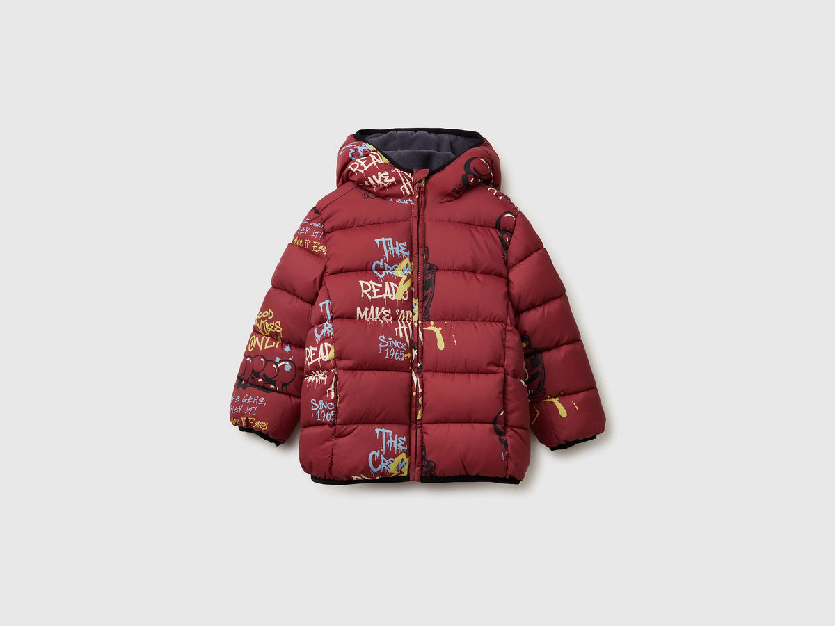 Benetton_Coral_"Rain Defender" Patterned Jacket_23ANGN047_70Q_01