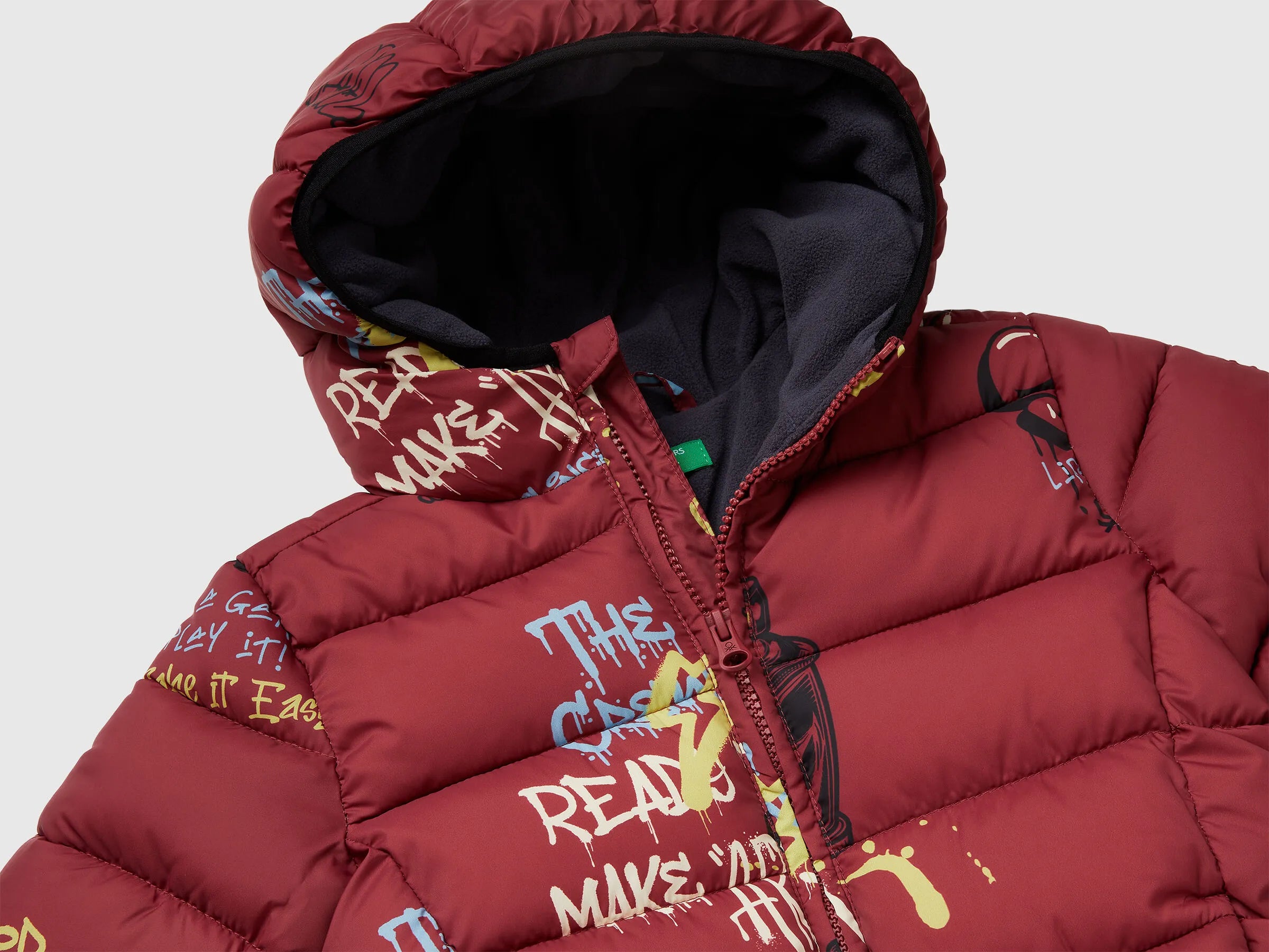 Benetton_Coral_&quot;Rain Defender&quot; Patterned Jacket_23ANGN047_70Q_03