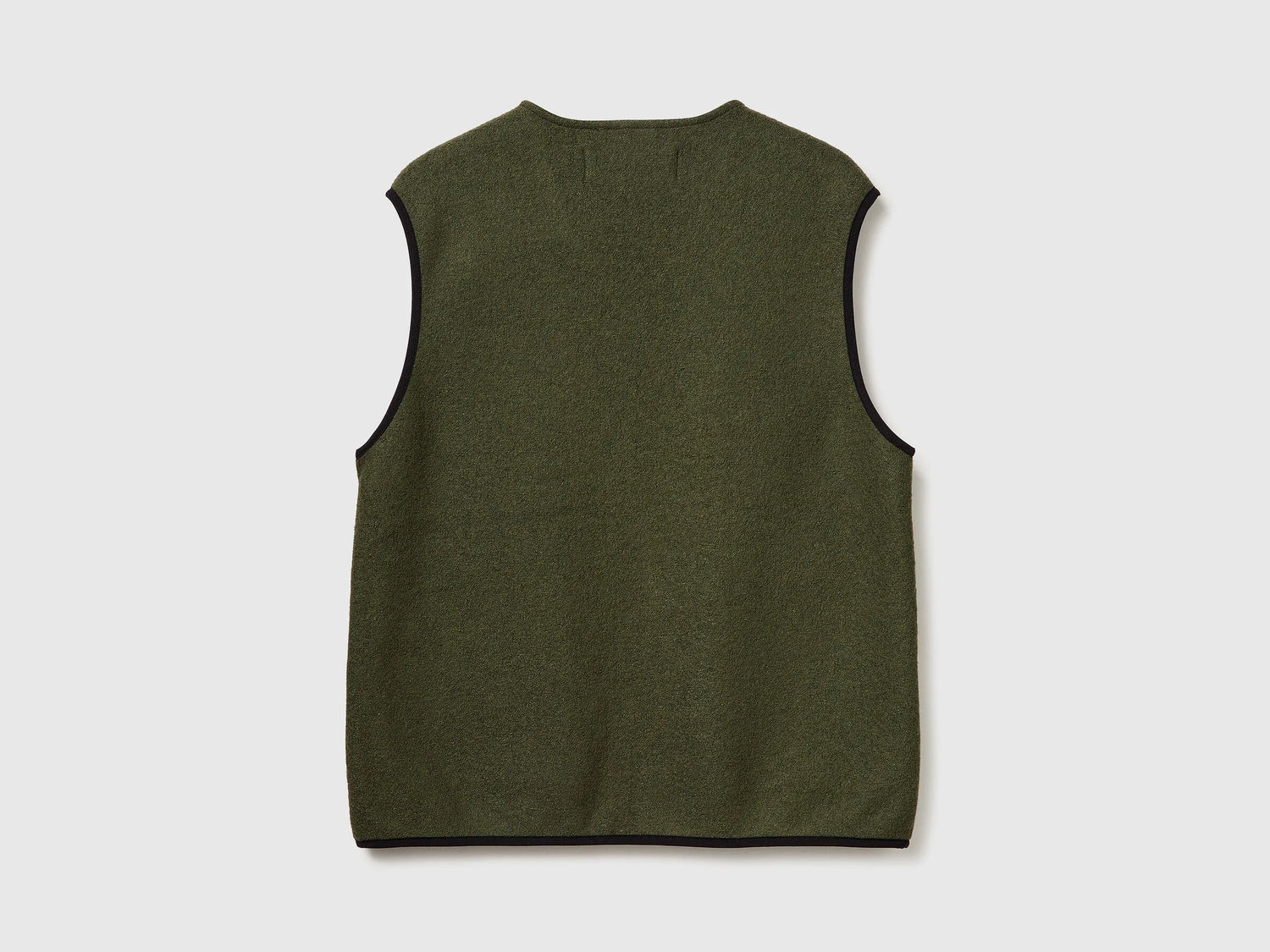 Benetton_Military Green_Vest in Wool Blend_24RDUJ00R_87V_06