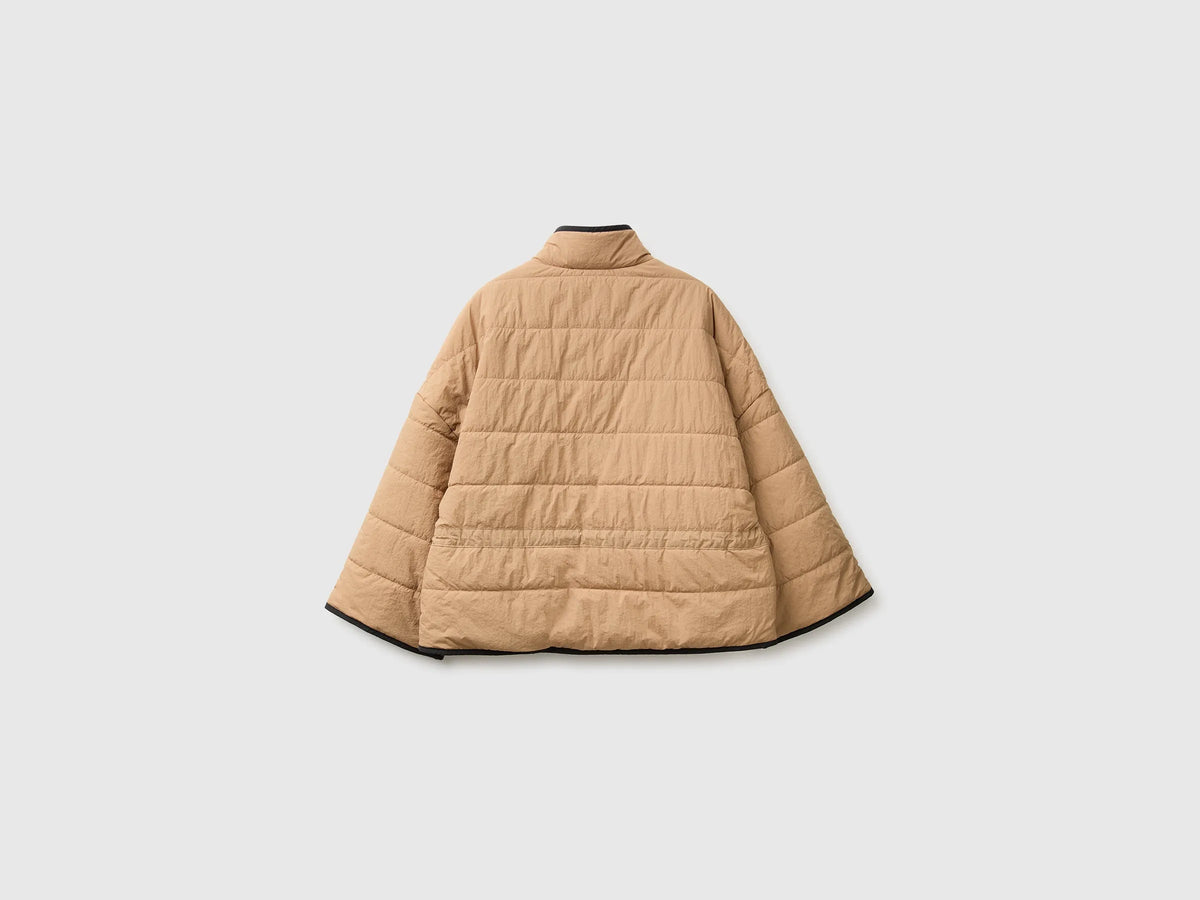 Benetton Black Women Reversible Padded Jacket SKU: 24RGDN0AE_100 Image 02