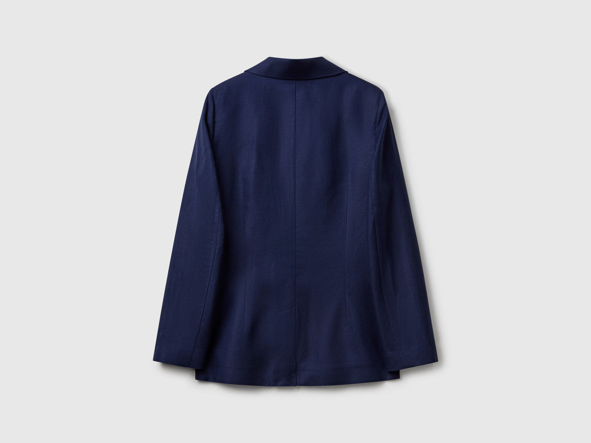 Benetton_Blazer in Linen Blend_25BVDW036_252_05