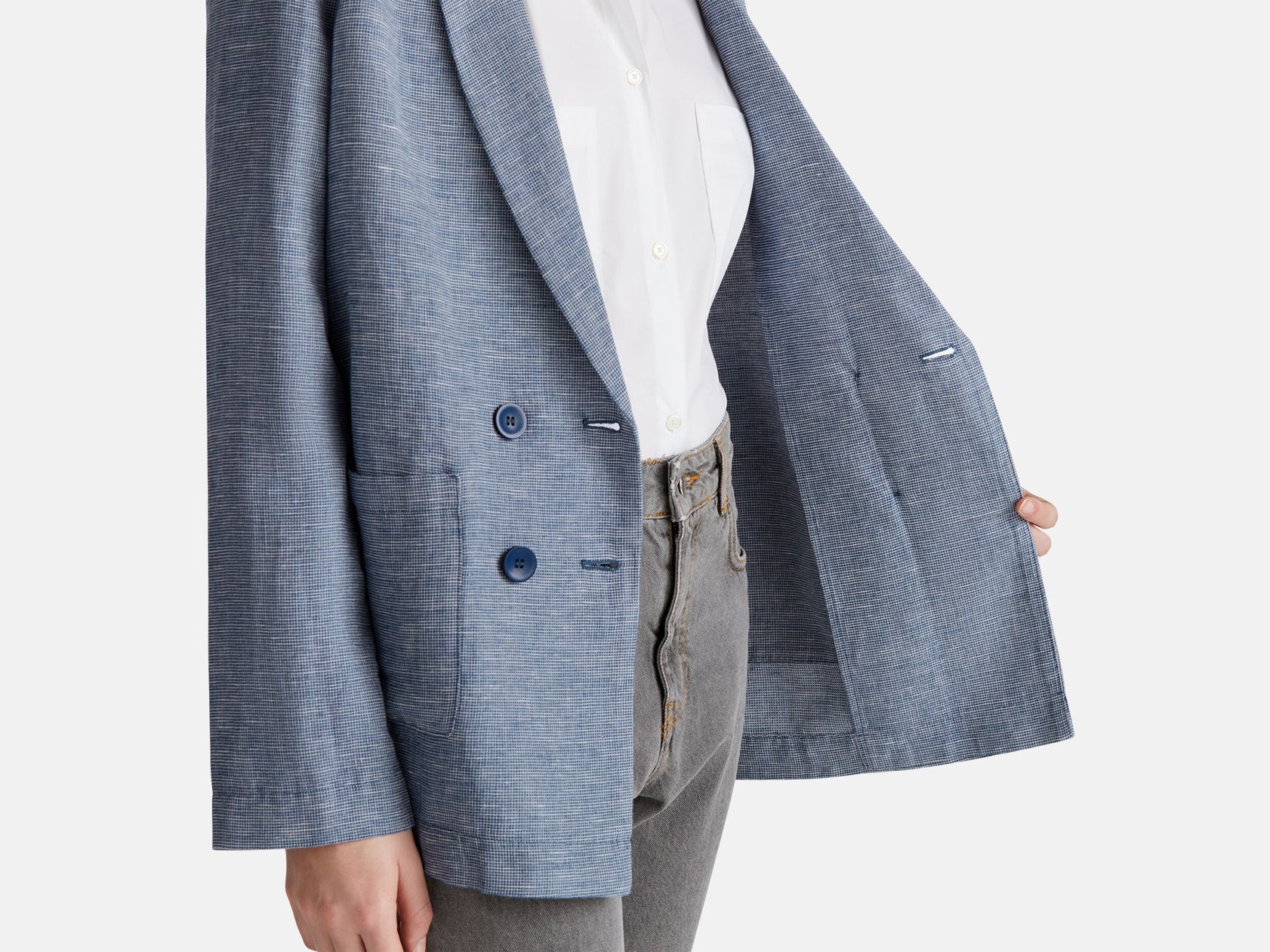 Benetton_Double-Breasted Jacket in Linen Blend_265XDW035_903_04