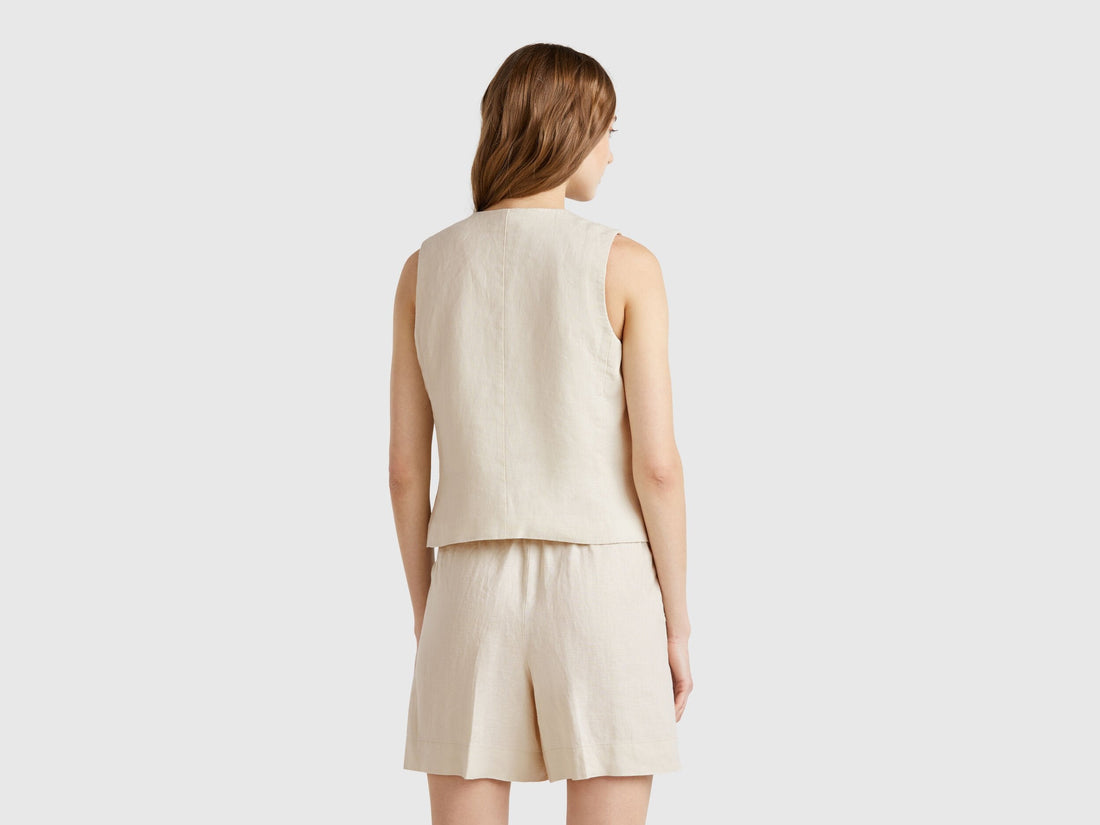Benetton_Pure Linen Vest_2AGHDJ00G_152_02