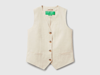 Benetton_Pure Linen Vest_2AGHDJ00G_152_04