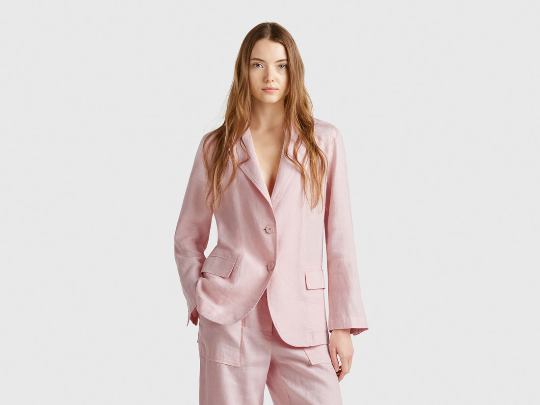 Benetton_Blazer in Pure Linen_2AGHDW00R_04U_01