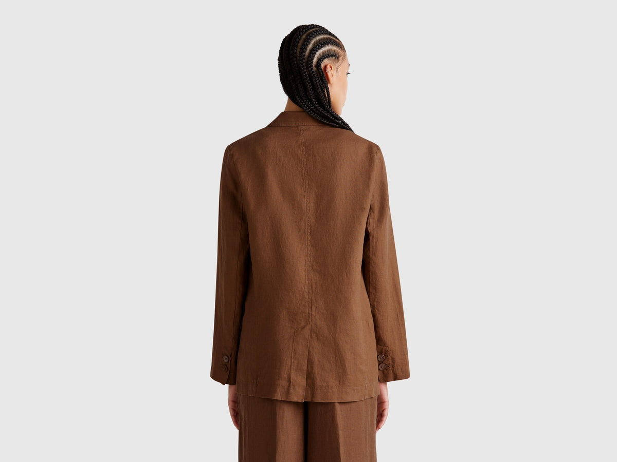 Benetton_Blazer in Pure Linen_2AGHDW00R_0B1_02