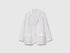 Benetton White Women Blazer in Pure Linen SKU: 2AGHDW00R_101 Image 01