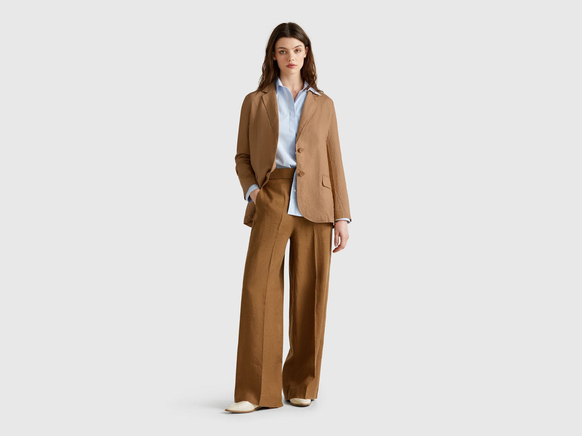 Benetton_Blazer in Pure Linen_2AGHDW00R_193_03