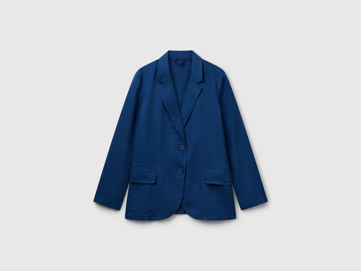 Benetton_Blazer in Pure Linen_2AGHDW00R_217_05