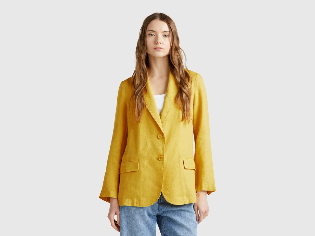 Benetton_Blazer in Pure Linen_2AGHDW00R_36H_01