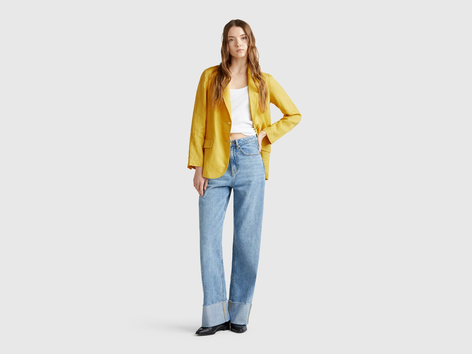 Benetton_Blazer in Pure Linen_2AGHDW00R_36H_03