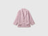 Benetton Pink Women 100% Linen Single-Breasted Blazer SKU: 2AGHDW03J_0K3 Image 01