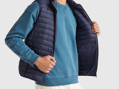 Sleeveless Puffer Jacket with Recycled Wadding_2BA2UJ005_016_04