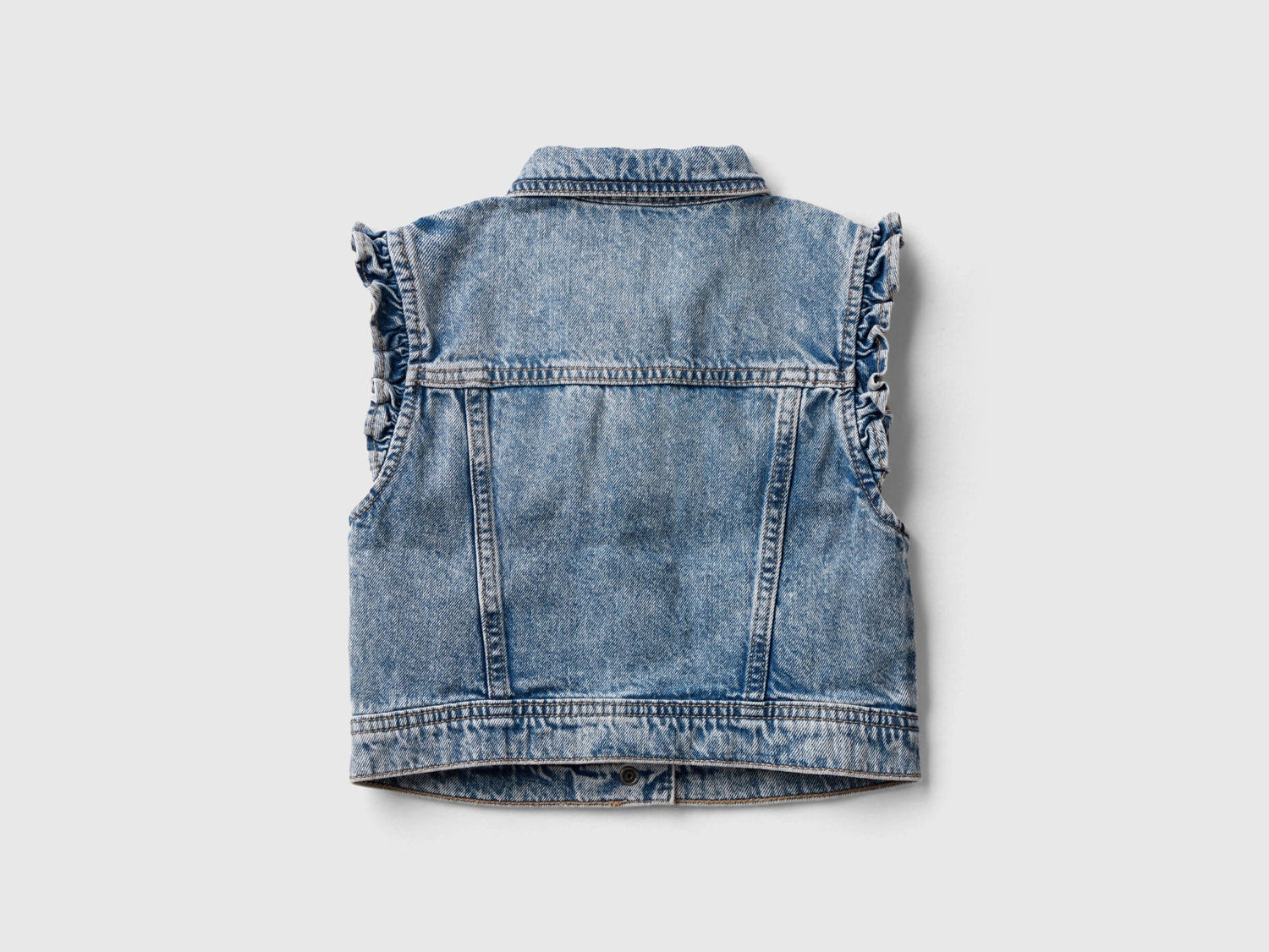 Denim Vest With Ruffles_2Dw2Gn02S_901_02