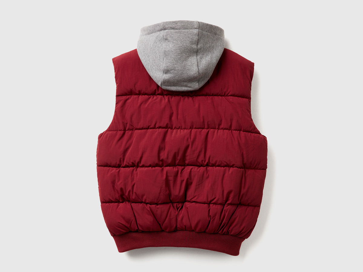 Benetton_Burgundy_Padded Vest with Removable Hood_2IGGCJ012_129_02