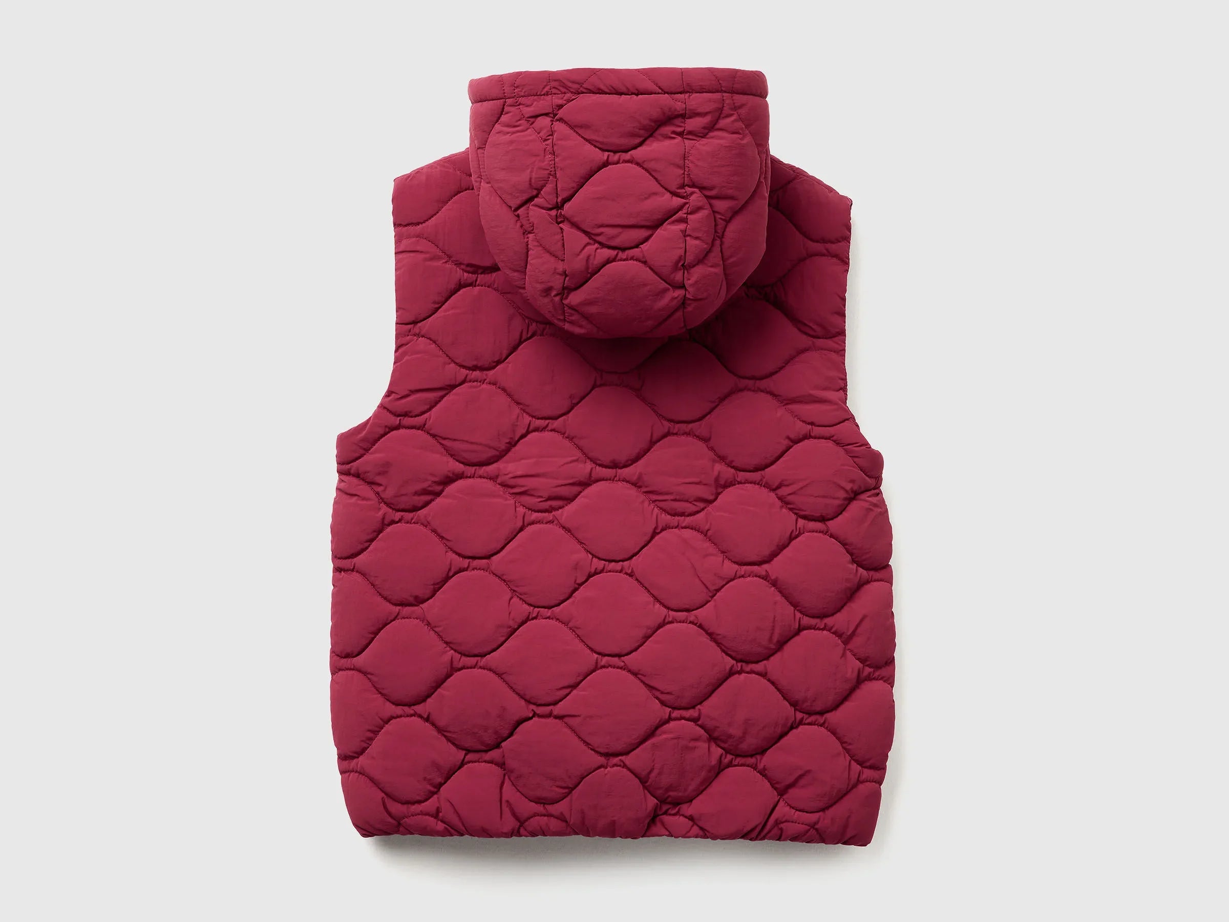 Benetton_Burgundy_Padded Vest with Hood_2IGGCJ013_236_02