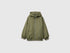 Benetton Military Green Boys Nylon Jacket with Hood SKU: 2IGGCN06J_07N Image 01