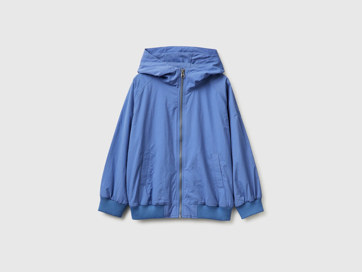 Benetton Air force blue Boys Nylon Jacket SKU: 2IGGCN06Z_05N Image 01
