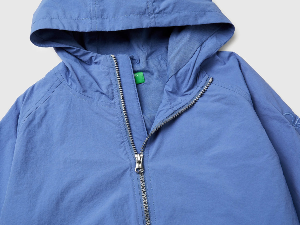 Benetton Air force blue Boys Nylon Jacket SKU: 2IGGCN06Z_05N Image 03