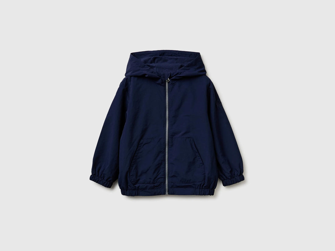 Benetton Dark blue Boys Rain Defender Nylon Jacket SKU: 2IGGGN049_252 Image 01
