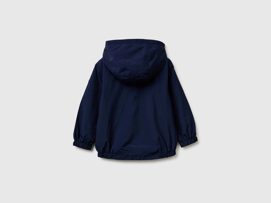 Benetton Dark blue Boys Rain Defender Nylon Jacket SKU: 2IGGGN049_252 Image 02