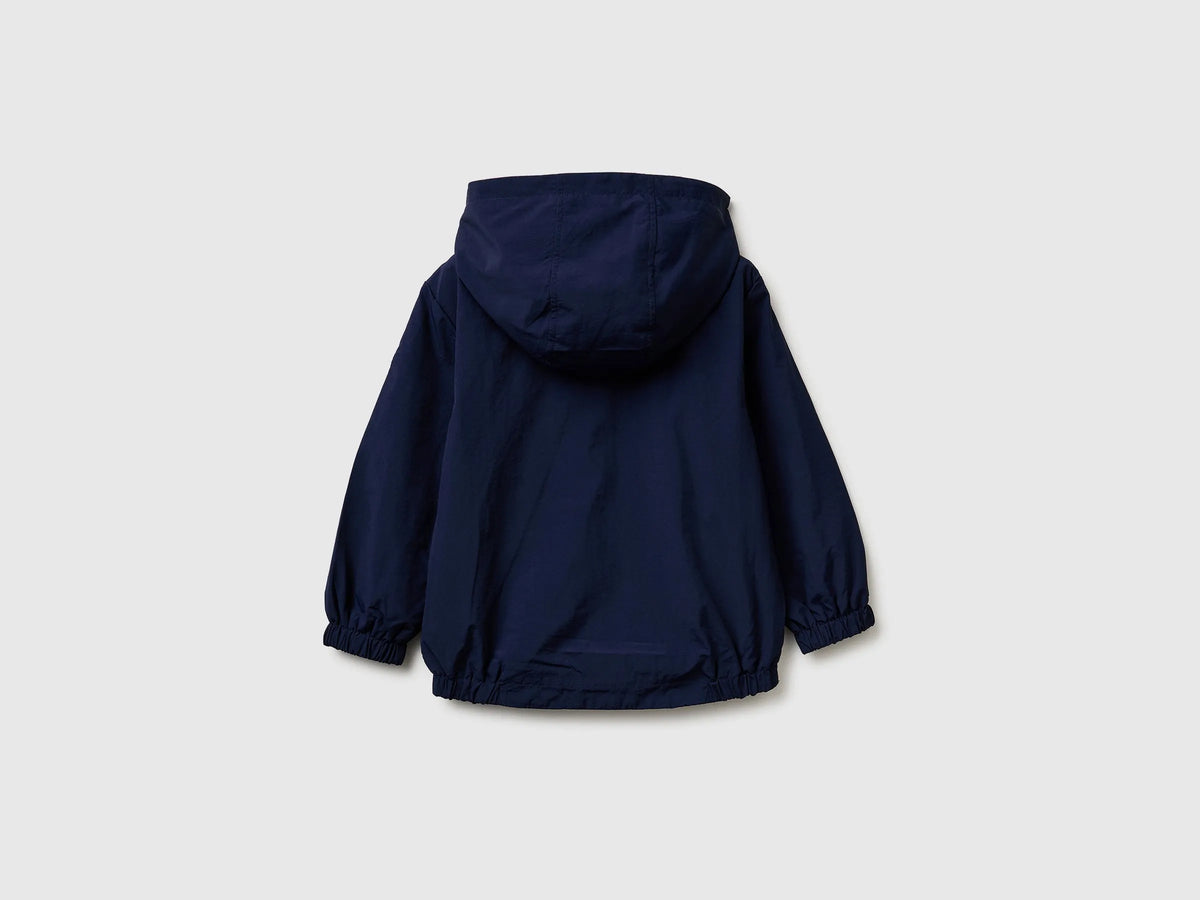 Benetton Dark blue Boys Rain Defender Nylon Jacket SKU: 2IGGGN049_252 Image 02