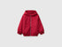 Benetton Burgundy Boys Nylon Jacket with Hood SKU: 2IGGGN04O_21C Image 01