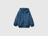 Benetton Dark Blue Boys Nylon Jacket with Hood SKU: 2IGGGN04O_37T Image 01