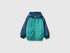 Benetton Dark Green Boys Nylon Jacket with Hood SKU: 2IGGGN04O_901 Image 01