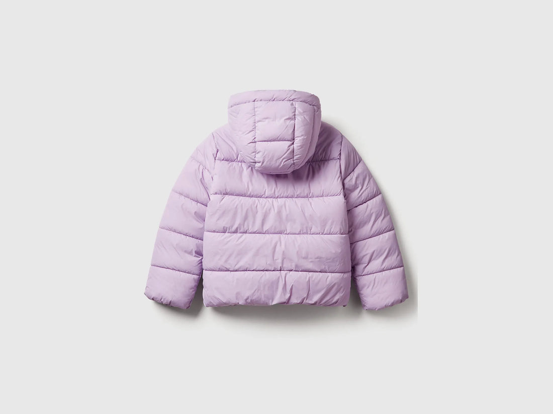 Benetton Lilac Girls Rain Defender Nylon Jacket SKU: 2LETCN04Y_054 Image 02