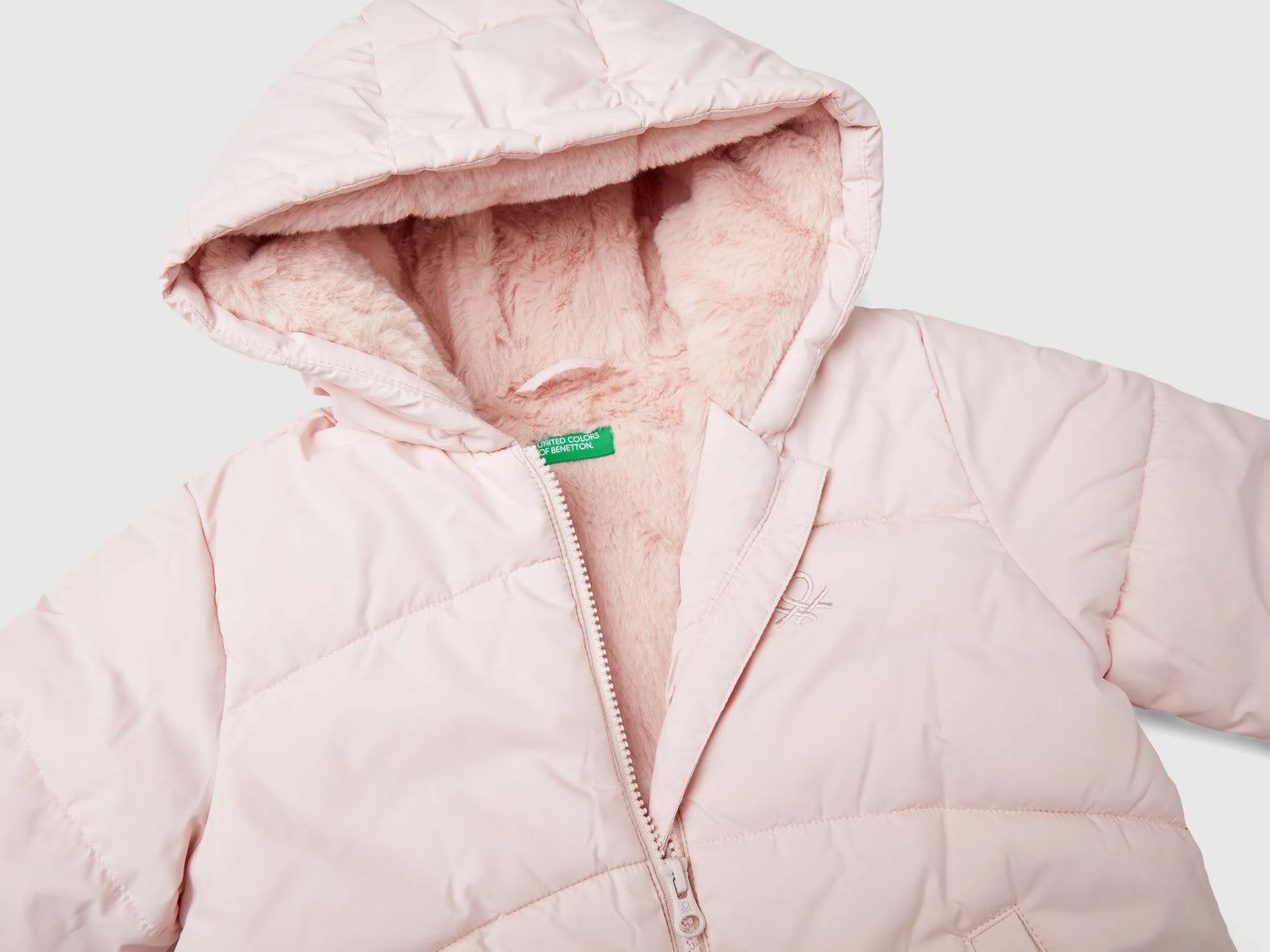 Benetton_Soft Pink_Padded Jacket with Hood_2SJ1GN03I_3V5_03