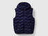 Benetton Dark blue Boys Padded Vest with Hood SKU: 2TWDCJ00R_252 Image 01