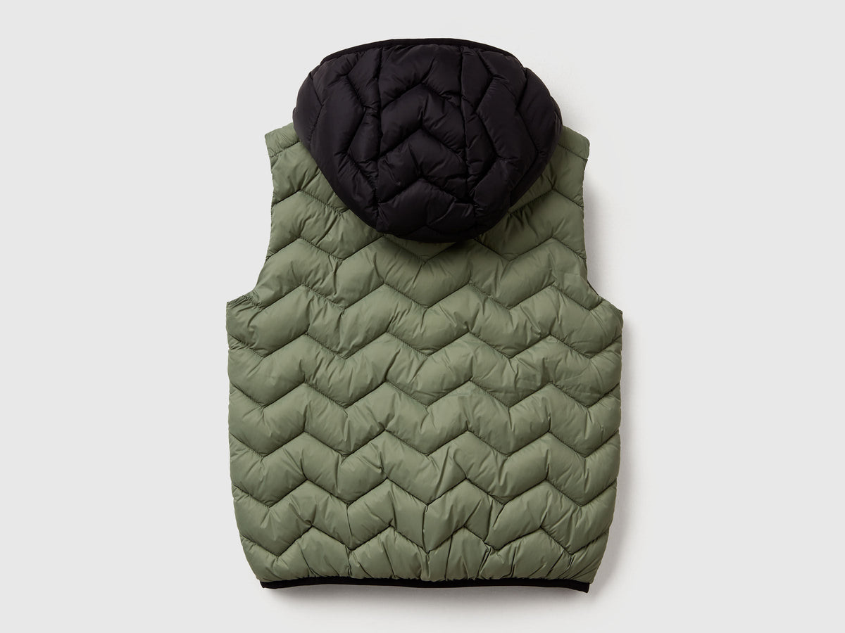 Benetton_Military Green_Padded Vest with Hood_2TWDCJ00R_904_02