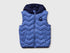 Benetton Light blue Boys Padded Vest with Hood SKU: 2TWDGJ00G_903 Image 01