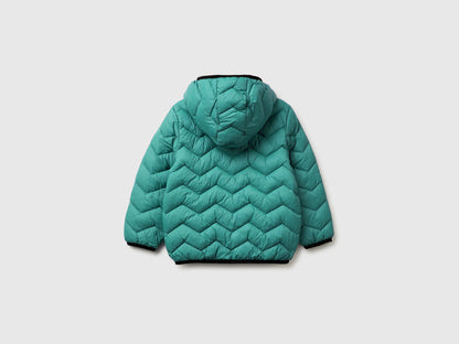 Benetton Light green Boys Padded Jacket with Hood SKU: 2TWDGN02V_08N Image 02