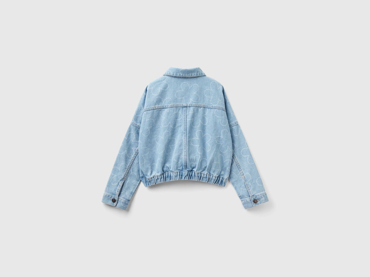 Jean Jacket With Flower Print_2VUGCN04G_901_02