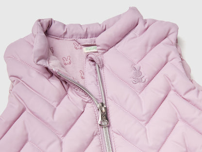 Benetton_Lavender_Padded Vest in Technical Fabric_2WU0AJ005_0W1_03