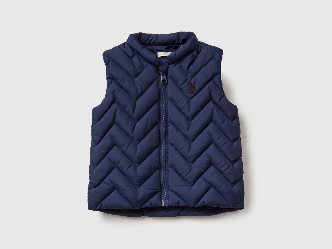 Benetton_Purple_Padded Vest in Technical Fabric_2WU0AJ005_901_01