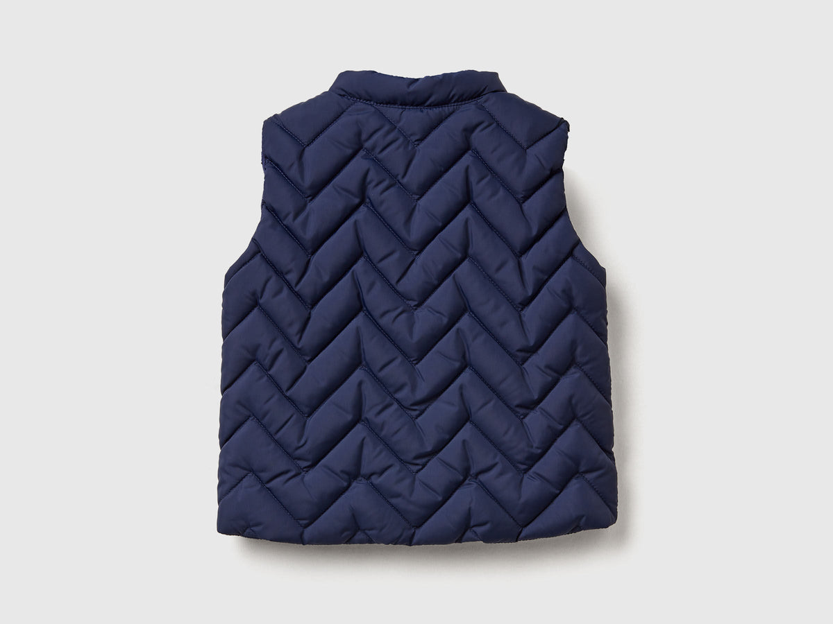 Benetton_Purple_Padded Vest in Technical Fabric_2WU0AJ005_901_02