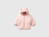 Benetton Soft Pink Girl Padded Jacket with Hood SKU: 2WU0AN018_08Q Image 01