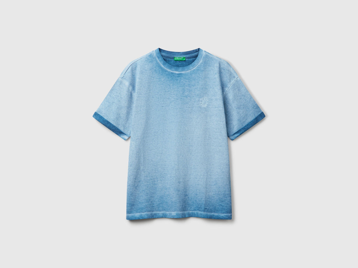 Benetton_Oversized T-Shirt with Embroidery_3085C10P9_905_01