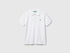 Benetton White Boys Slim Fit Polo in Pure Cotton SKU: 3089C300Q_101 Image 01